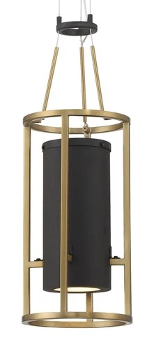 Minka Lavery 5085-L Levitation 7"W LED Mini Pendant - Soft Brass / Sand Coal - Picture 8 of 9