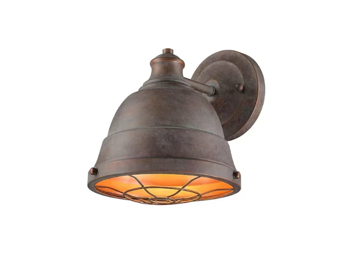 Aplique de pared Golden Lighting Bartlett 1 luz, pátina de cobre - 7312-1WCP Foto 2 de 4