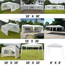 10'x10' 10'x20' 10'x30' Heavy Duty Party Tent Canopy BBQ Wedding Outdoor Gazebo