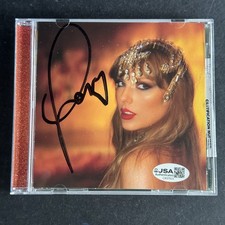 #4 Taylor Swift Signed Life Of A Showgirl CD Cover w/ Disc AUTO JSA COA