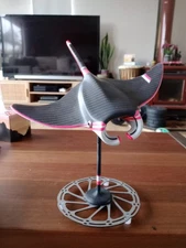 Carbon fiber Manta Ray ocean art decor collectable display piece custom