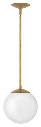 Hinkley Lighting 3747 Warby 1 Light 10"W Globe Pendant - Heritage Brass / - Picture 3 of 12