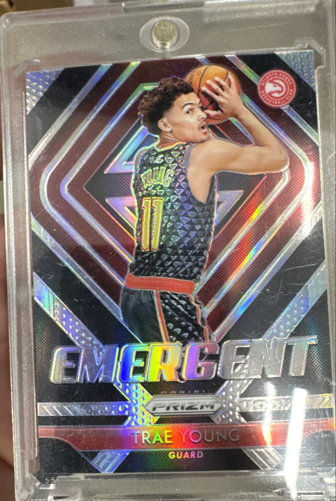 2018-19 Panini Prizm - Emergent Trae Young #5 Silver Prizm (RC)