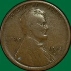 1913-S Lincoln Wheat Cent Very Good VG Coin #36781