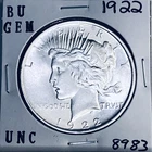1922 P BU GEM PEACE SILVER DOLLAR UNC MS+++ U.S. MINT RARE COIN 8983