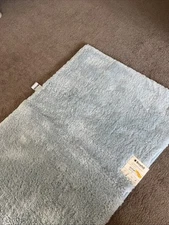 Broyhill Pale Blue Plush Bath Room Rug  24x36” Super Soft