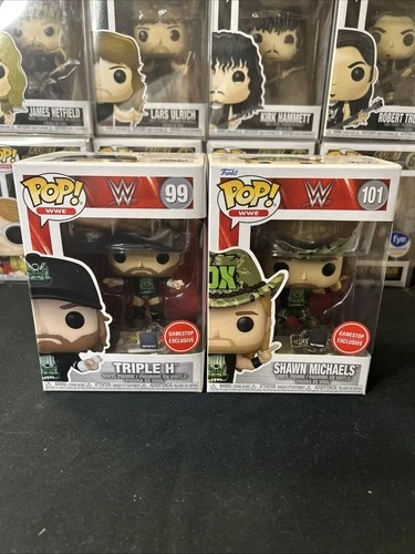 FUNKO POP! WWE TRIPLE H #99 & SHAWN MICHAELS #101 DX GAMESTOP EXCLUSIVES LOT 🔥