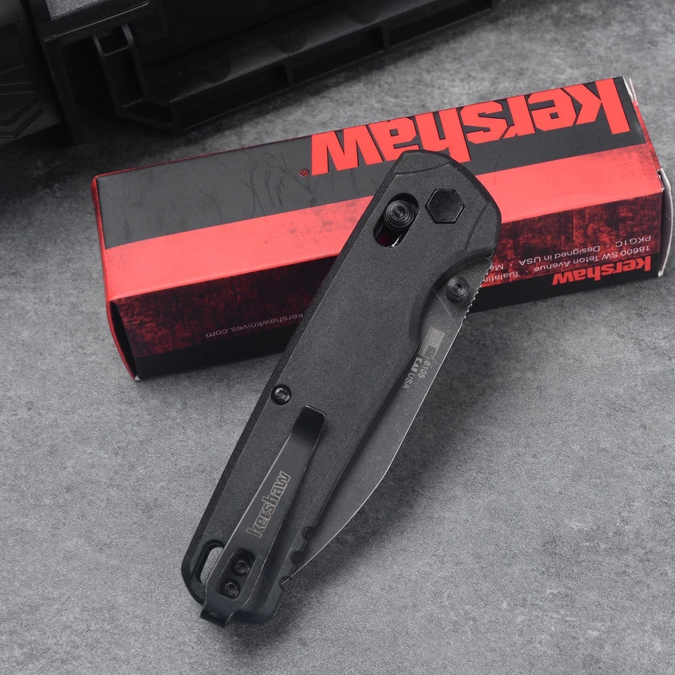 Cuchillo plegable Kershaw Bel Air, diseñado por EDC, con mecanismo de bloqueo Duralock Foto 2 de 4