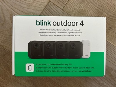 Blink Outdoor Kamera 4, 4-Kameras inkl. Sync Module, OVP Versiegelt, Überwachung