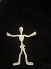 Vintage Bendable Poseable Skeleton Toy Bendy Figure 1980s-90s Halloween Decor 5"