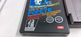 Jeu Nintendo NES Popeye ASD sans notice