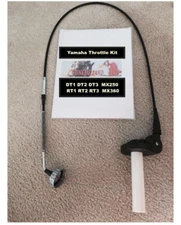 Yamaha MX DT 250 360 30/32/34mm Carb Throttle & Cable without Oil Injection NEW!
