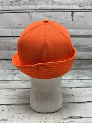 VTG Duck Bay Orange Blaze Fluorescent McGregor Earflap Fedora Hunting Hat Cap - Picture 4 of 8