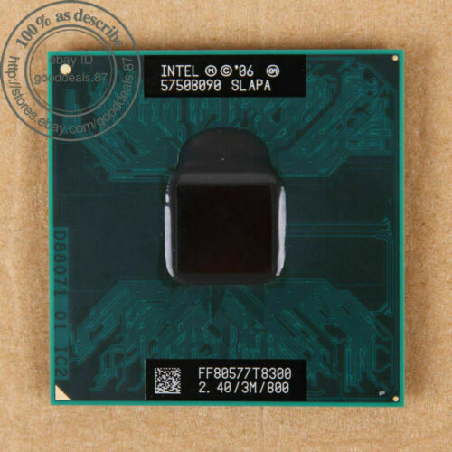 SLAPA SLAYQ - Intel Core 2 Duo T8300 2.4GHz Processor CPU 100% Working - Picture 1 of 1
