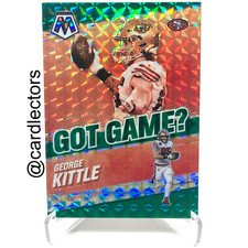 2021 Panini Mosaic Football GEORGE KITTLE Got Game? #GG-14 Green PRIZM SP 49ERS