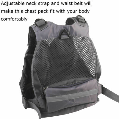Maxcatch veste multi fonctions pour pêche à la mouche, sac à dos