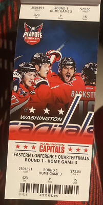 Capitals 2016 NHL Ticket Flyers Winning 