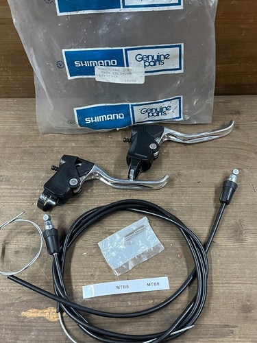 Paire De Leviers De Frein Adamas Shimano Vintage - NOS Neufs Jamais Montés, Aluminium Gris