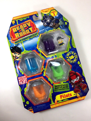 Ready 2 Robot PILOT PACK Series-1 Style-1 SLIME Squad Set SEALED Mystery Pod