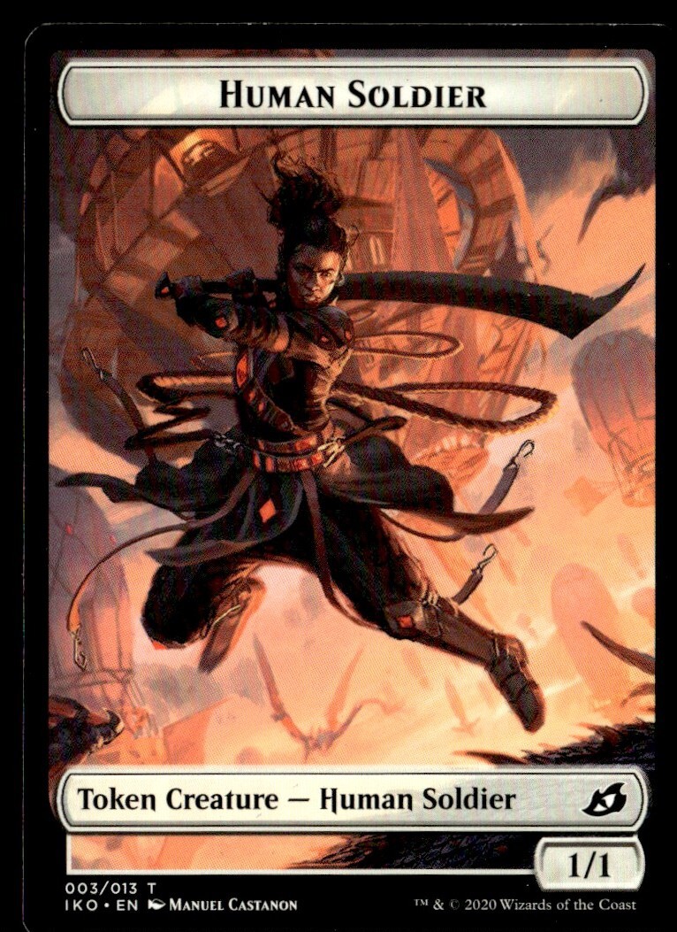 2020 Ikoria Human Soldier Token Common #3 MTG Game Card  