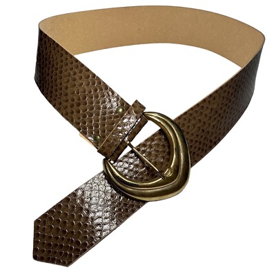 Vintage Leather Snake skin Brown Belt BOHO il_340x270.6743068018_91n1.jpg main image 2