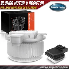 Front HVAC Heater Blower Motor & Resistor Kit for Lexus GS300 2006 V6 3.0L Sedan