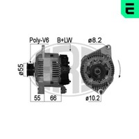 ERA Lichtmaschine Generator 120A 14V FüR Renault Megane I Grandtour 1.9 Dci
