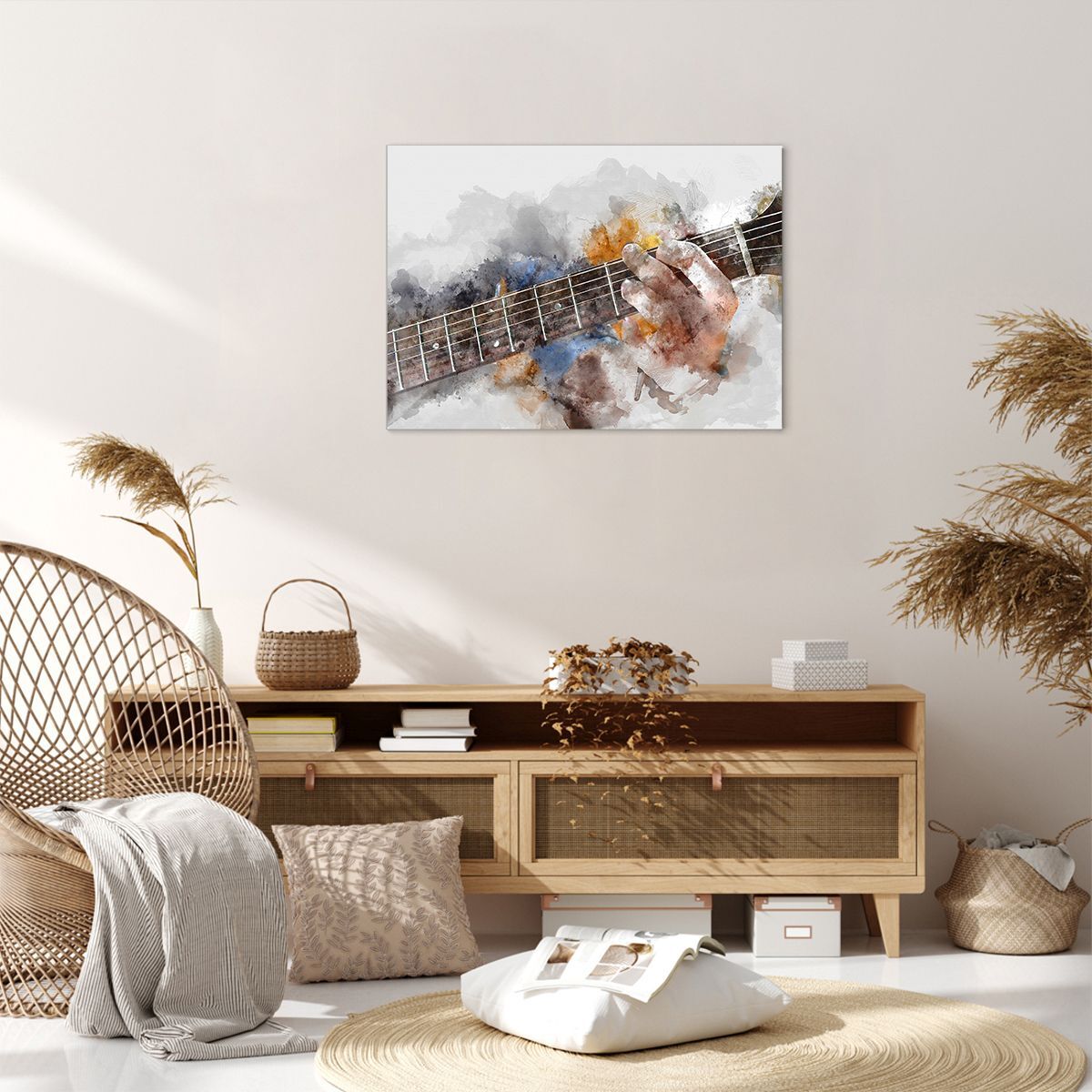 Fodera Cuscino Vintage Con Stampa Chitarra E Parole - Decorazione Per Divano, Letto O Auto - Foto 12