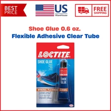 Shoe Glue 0.6 Oz. Flexible Adhesive Clear Tube
