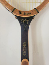 Vintage 80s Tennis Racket Wilson Advantage Strata Bow 4 5/8 EXCELLENT CONDITION
