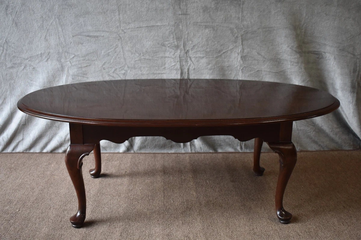Ethan Allen Georgian Court Oval Coffee Table 11 8330 finish 225