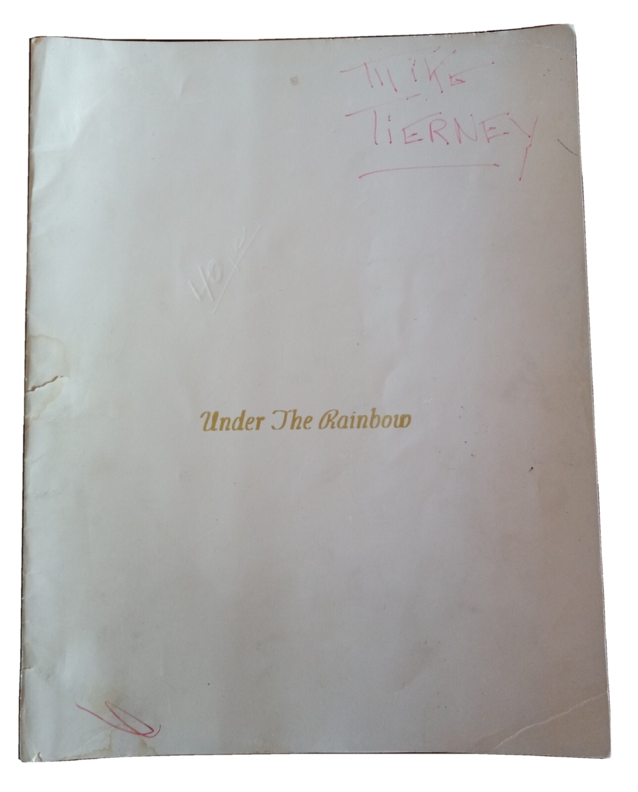 UNDER THE RAINBOW Carrie Fisher ORIGINAL SIGNED WARDROBE SCRIPT+ DVD ...