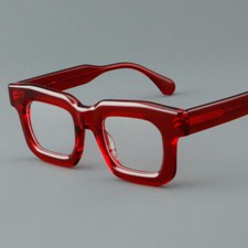 Thick Acetate Retro Square Eyeglass frames Women Men Spectacles Full Rim Glasses