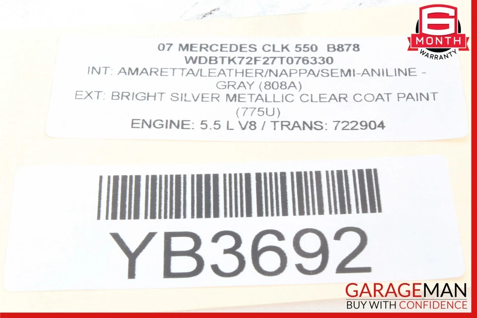 03-09 Juego de muelles helicoidales amortiguador trasero izquierdo y derecho mercedes w209 clk550 fabricante de equipos originales Foto 4 de 4