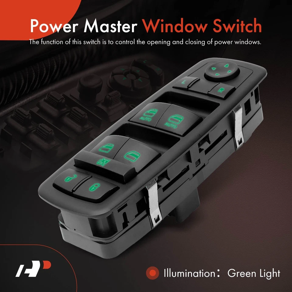 Interruptor de ventana eléctrica del conductor delantero izquierdo para Volkswagen Routan 2009 2010 2011 2012 Foto 3 de 4