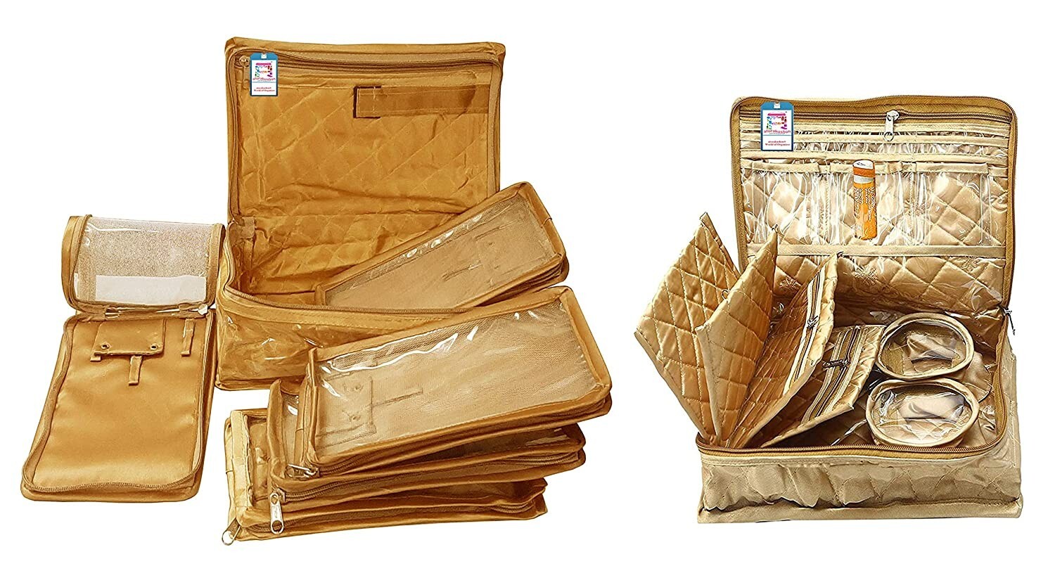 Jewelry Box Organizer for Women with Ring Earring Brooch Storage Pouch-image