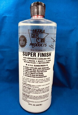 #ad 32oz Super Finish Car Wax Carnuba Wax Ultra Car Care Products $29.95