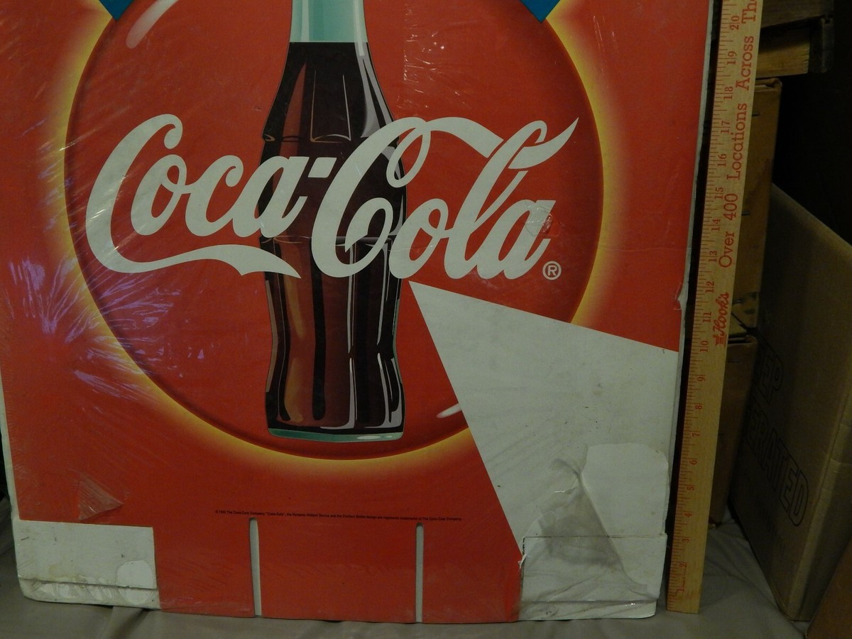 ALWAYS COCA-COLA 看板 1993 Always Coca-Cola {26''x22''} Promotional Soda Pop Sign