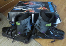 Rollerblade Bravoblade Black Size 10 Model 75001280 Memory Closure System w/box