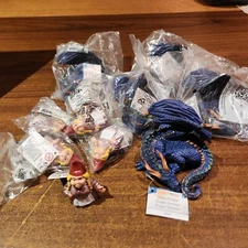 NEW Lot of 10 Safari Ltd. figurines, 5 Gnomes & 5 Dragons New in sealed bags