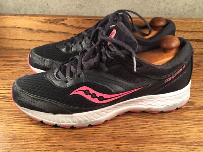 Saucony Women s Running Shoes Cohesion 12 Size 11 Black Pink