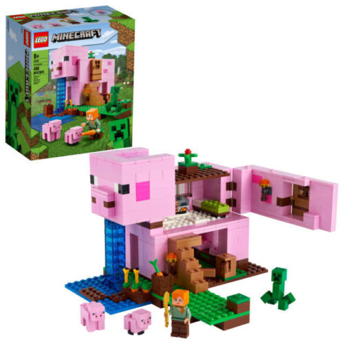 LEGO Minecraft The Pig House (21170) Bausatz 490 Stück NEU (beschädigte Box) - Bild 1 von 1