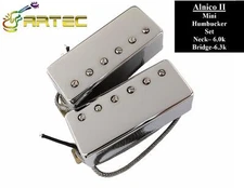 Artec Mini Humbucker A2 Magnet Pickup Set CHROME "Vintage Authentic" Hollow