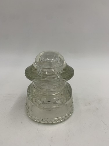 Vintage Hemingray 42 Made in USA 62 Glass Insulator Clear 4.5"x3.75" Preowned A4 - Picture 8 of 9