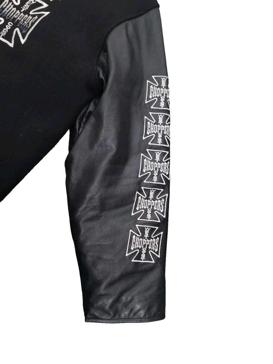 RARE West Coast Choppers Leather Varsity Jacket XL Jesse RARE West Coast Choppers Leather Varsity Jacket XL Jesse
