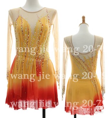 orange skating dress Amazon.com: JoyCan Girls' Orange Figure Skating Dress Shiny Professional  Customized Competition Performance Costume : Clothing, Shoes & Jewelry