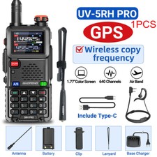 5RH PRO GPS 10W WALKIE TALKIE MULTI BAND RECHARGEABLE TWO WAY RADIO 48CM ANTENNA