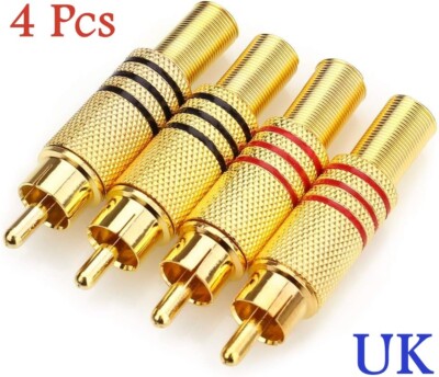 Multimedia CCTV Camera Speaker RCA Wire to AV Phono Male Connector Jack ...