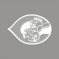 Cincinnati Reds #4 MLB Team Logo 1 Color Vinyl Decal Sticker Car Window Wall
