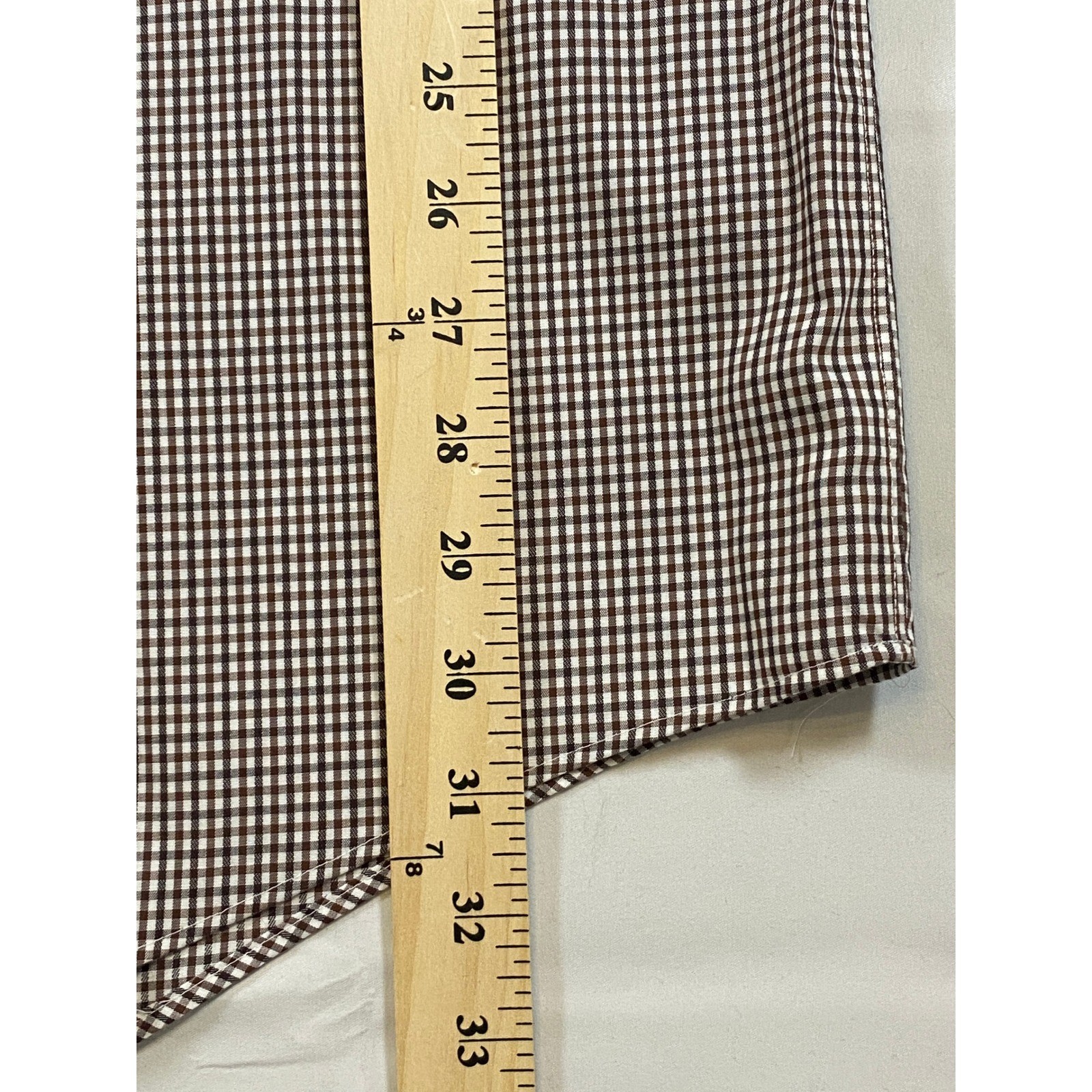 Buttoned Down Mens Gingham Check Long Sleeve Butt… - image 7